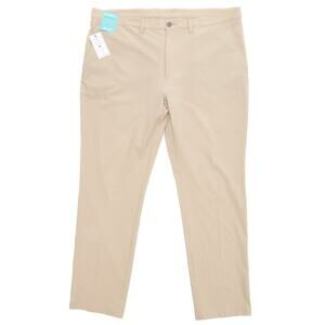 Roundtree & York Caribbean Isle Breeze Tan Performance Pants Size 42X32